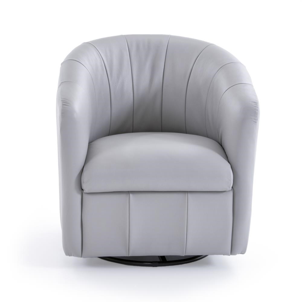 Natuzzi Editions Natuzzi A835066 10BZsp LT Contemporary Barrel Swivel